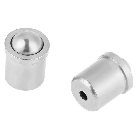 Ball plunger 5mm x 6mm push fit spring plunger made from 304 stainless steel, showing two components with smooth ball action.