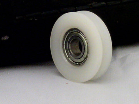 5mm Bore Bearing - 17mm Round Nylon Pulley U-Groove Track Roller Bearing 5x17x6mm