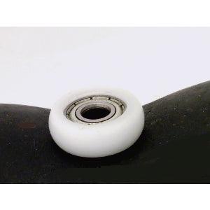 5mm Bore Bearing with 18mm White Plastic Tire 5x18x6mm - VXB Ball Bearings