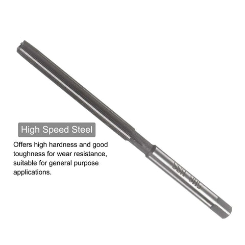 5mm H8 Hand Reamer For Metal And Wood Hole Reaming With Straight Flute 0.197 Inch Cutting Size 87mm Overall Length High Speed Steel Tool