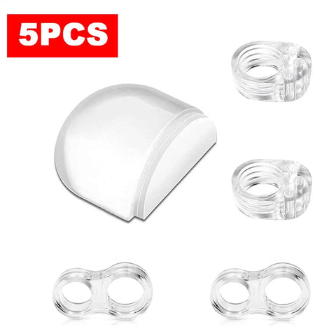 Five Piece Silencer Door Stop Set With Floor And Wall Protector Jammer Buffer Guard Easy To Install Door Knob Guard