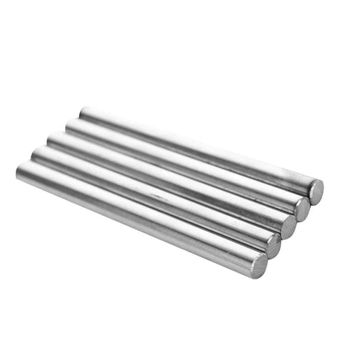 5 Pieces 8 x 100 mm Linear Motion Shaft Rods, chrome plated steel lathe bars for CNC, HRC60 hardness precision ground rods.