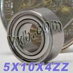 5x10 Bearing 5x10x4 Shielded Miniature - VXB Ball Bearings