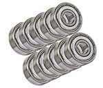 5x10 Shielded 5x10x4 Miniature Bearing Pack of 10 - VXB Ball Bearings