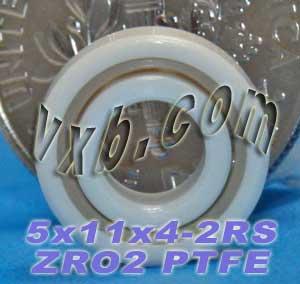 5x11x4 ZrO2 Full Ceramic Sealed Miniature Bearing - VXB Ball Bearings