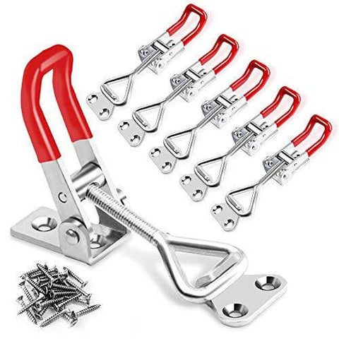 6-Pack Adjustable Pull Latch Clamps - 330 lbs Holding Capacity