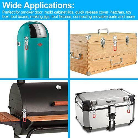 6-Pack Adjustable Pull Latch Clamps - 330 lbs Holding Capacity