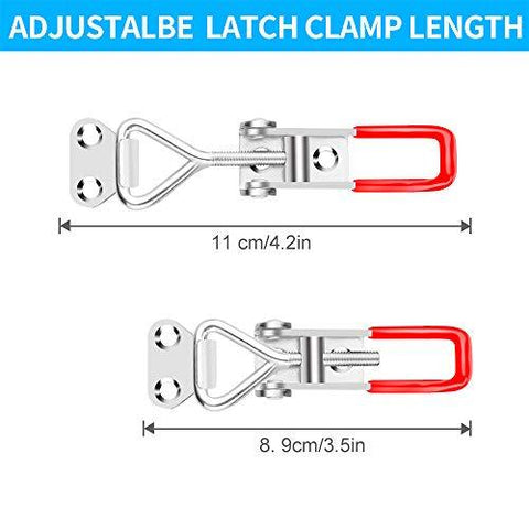 6-Pack Adjustable Pull Latch Clamps - 330 lbs Holding Capacity