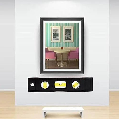 Magnetic Torpedo Level 6 Inch With 3 Bubble Vials Plumb Level And 45 Degree, Tough Magnetic Strip For Iron Surfaces used for picture hanging