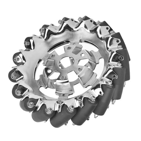 6 Inch Mecanum Wheel With Metal Hub And 16 TPU Rubber Rollers For Omnidirectional Robot Motion in Industrial Robots And DIY Car Kits