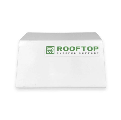 Rooftop sleeper support block, white PVC 6-inch pipe support, 4-pack for water, gas, electrical pipes