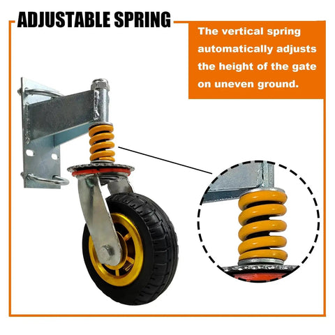 6in Gate Wheel 6 Inch Gate Caster Wheels For Metal Swing Tube Gate 🍁 ...