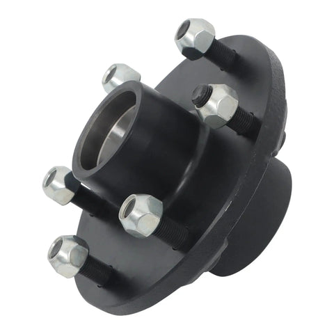 Durable 6-Lug 5.5 Inch Trailer Hub Kit For 3500 Lb Square 84 Spindle With Bearings And Seals RV Camper Trailer Replacement Hub