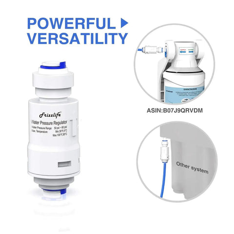 Keep Your RO And Water Filter Setup Safe From High Water Pressure With This 60 PSI PRV Valve For Quarter Inch Tubing Push Fit Quick Connect