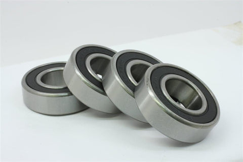 6001-2RS Bearing 12x28x8 Ball Bearing Dual Sided Rubber Sealed Deep Groove (4PCS) - VXB Ball Bearings