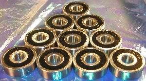 6002-2RS 15x32x9 Sealed Bearing Pack of 10 - VXB Ball Bearings