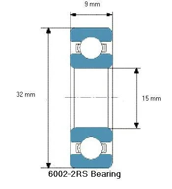 6002-2RS Bearing Deep Groove 6002-2RS - VXB Ball Bearings