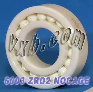 6003 Full Complement Ceramic Bearing 17x35x10 - VXB Ball Bearings