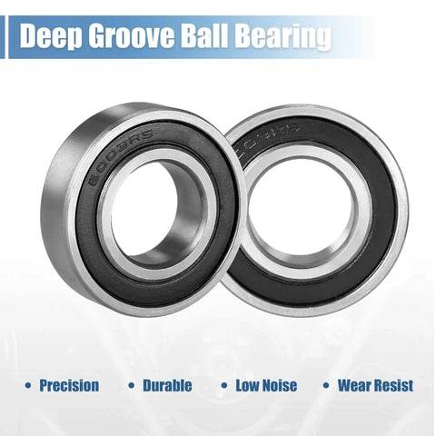 6003RS Deep Groove Ball Bearing Sealed 17mm x 35mm x 10mm Carbon Steel Bearing front view showing precision and durability