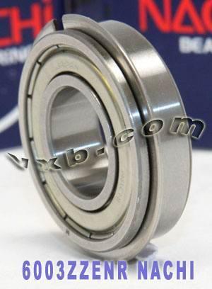 6003ZZENR Nachi Bearing 17x35x10 Shielded C3 Snap Ring Japan Bearings - VXB Ball Bearings