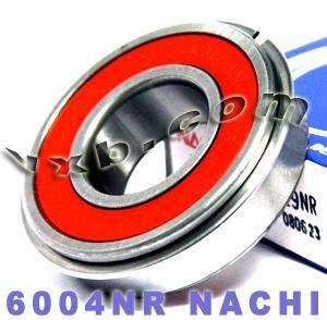 6004NR Nachi Bearing 20x42x12:Open:C3:Snap Ring:Japan - VXB Ball Bearings