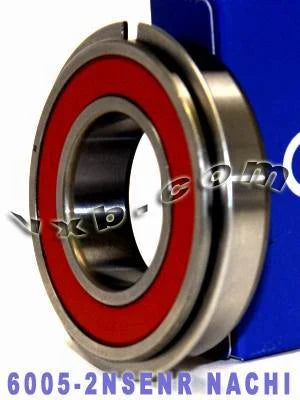 6005-2NSENR Nachi Bearing 25x47x12 Sealed C3 Snap Ring Bearings - VXB Ball Bearings