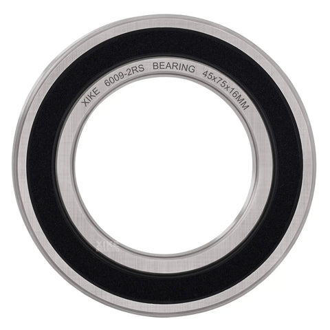 Two Pack 6009-2RS Deep Groove Ball Bearings 45x75x16mm with double rubber seals, pre-lubricated, high load capacity, budget friendly