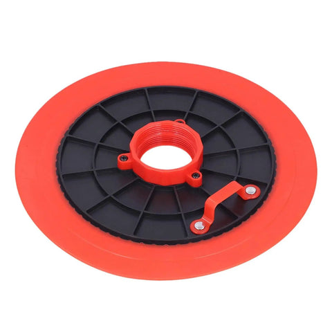 600cc Universal Car Grease Oil Suction Plate With Leakproof Silicone Cup, side view showing red and black design