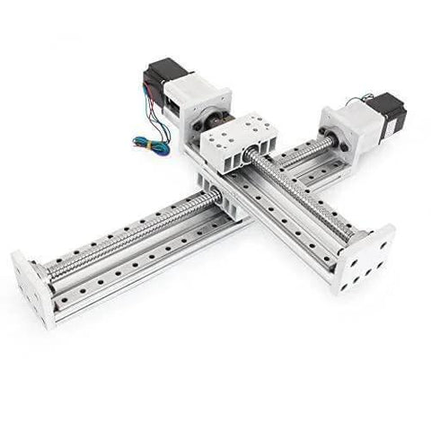 600mm Stroke CNC Linear Stage Motion Actuator X Y Z Axis Linear Slide Rail Aluminum Alloy Cross Sliding Table Linear Rail Guide SFU1605 Ballscrew+Nema23 57 Stepper Motor for CNC