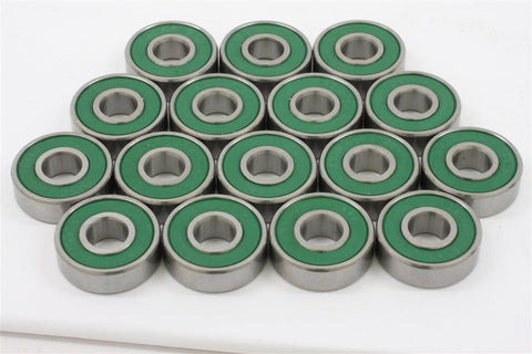 608-2RS Ball Bearing with Green Seals Pack of 100 - VXB Ball Bearings