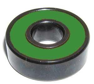 608-2RS Fidget Hand Spinner Black Bearing - Bronze Cage & green Seals