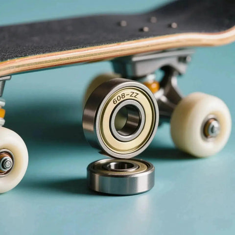 100 Pack 608 ZZ Deep Groove Ball Bearings With Double Metal Shields 8mm x 22mm x 7mm near skateboard wheels