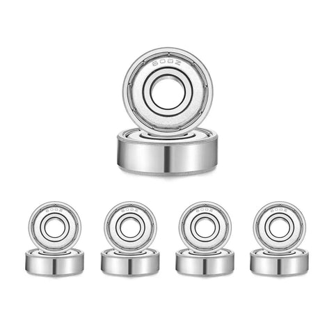 Shielded Sealed 608ZZ Miniature Skateboard Bearings 8x22x7mm 10 Pack for Longboards Scooters Roller Skates High Precision