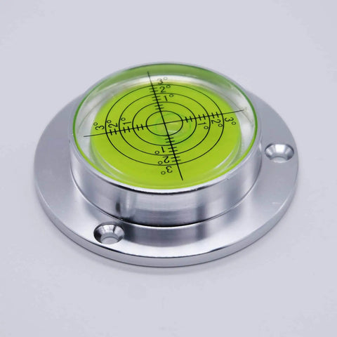 High Precision Flange Plate Bubble Level 60mm Diameter For Travel Trailer And RV Leveling Easy To Use With Three Mounting Holes