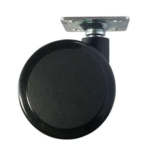 60mm Caster Wheel 77 pounds Swivel and Upper Brake Nylon and Polyvinyl Chloride Top Plate - VXB Ball Bearings