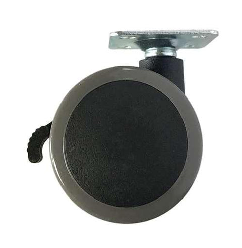 60mm Caster Wheel 77 pounds Swivel Nylon and Polyvinyl Chloride Top Plate - VXB Ball Bearings