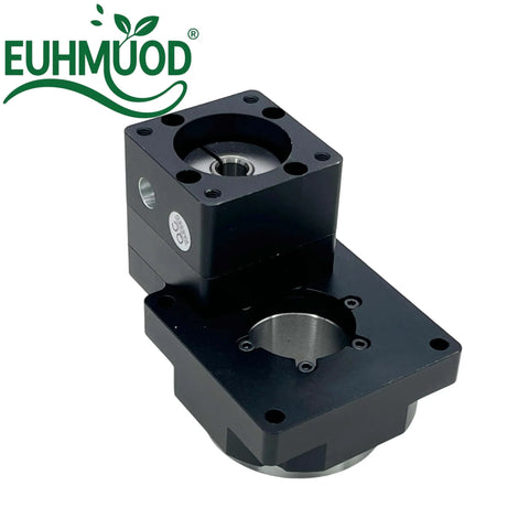 60mm Hollow Rotary Actuator High Accuracy Rotating Platform Gear Ratio 5:1 front view with hollow shaft