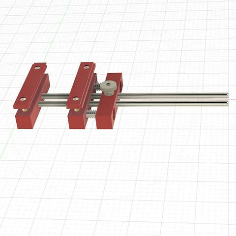 Beefy Heavy Duty Welding Fixture For PCB Circuit Boards With Aluminum Alloy Clamp, Red Finish, Adjustable Width Jig