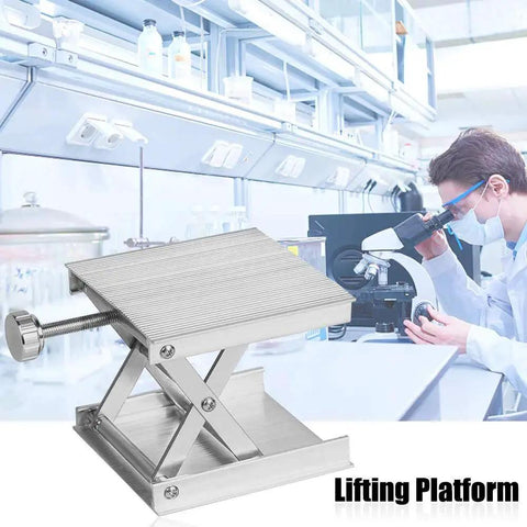 Adjustable Lab Lift Stand With Aluminum Alloy Platform for Science Experiments in laboratory setting