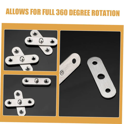 Hidden Door Hinge Kit From Mipcase With 10 Concealed 360 Degree Pivot Hinges for secret doors in stainless steel