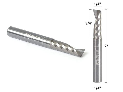 Premium Solid Carbide O Flute End Mill For CNC Milling Aluminum And Plastics With Single Flute Upcut Spiral For Clean Bottom Edges