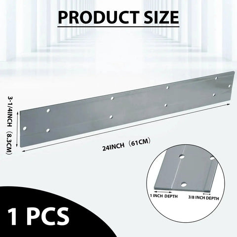 24 Inch Folding Steel Sheet Metal Bender For HVAC Ductwork, heavy duty tool, 3 eighths and 1 fold depths, front view