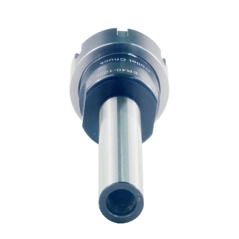 C1inch ER40 4 Inch Straight Shank Collet Chuck Holder for CNC Milling in 42CrMo Steel with ultra-tight 0.005mm TIR, front view