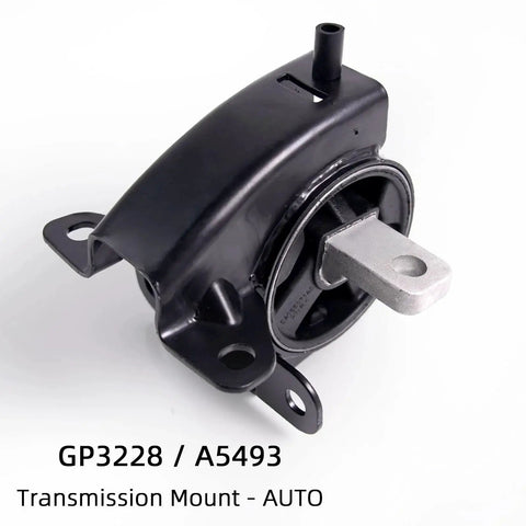 Side view of transmission mount for Four Piece Engine And Transmission Mount Kit That Fits Chrysler Town And Country Dodge Grand Caravan And Volkswagen Routan 2008 2009 2010 3.3L 3.8L 4.0L A5654 A5480 A5465 A5493.