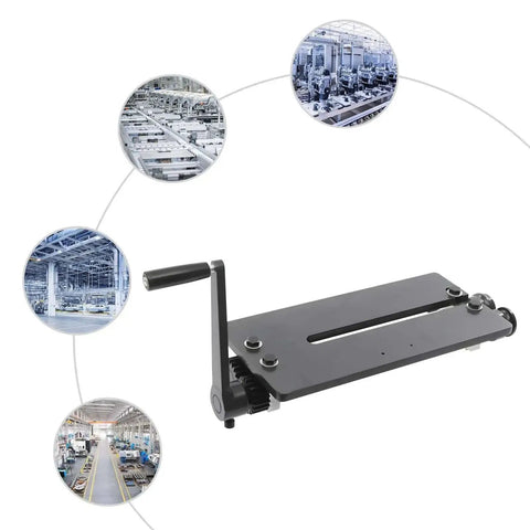 Bead Roller For Sheet Metal With 12 Inch Capacity Hand Crank Beading Tool 6 Dies Pro Grade Metal Fabrication Gear shown on white background