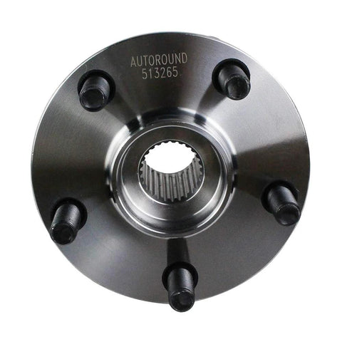 Front view of 2 Pack Front Wheel Bearing And Hub Assembly For Toyota Prius 2004 Through 2009 5 Lug Non ABS Replacement
