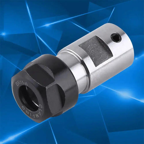 Collet Chuck Motor Shaft Spindle Adapter for CNC Milling 8mm Shank 0.31 Inch Inner High Precision Heavy Duty Steel with Clamping Nut
