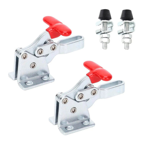 Heavy Duty Quick Release Toggle Clamp Set Elbow Fixture Hold Down Clamps For Woodworking Jigs Welding Drilling And Milling Fixtures 2 Pack