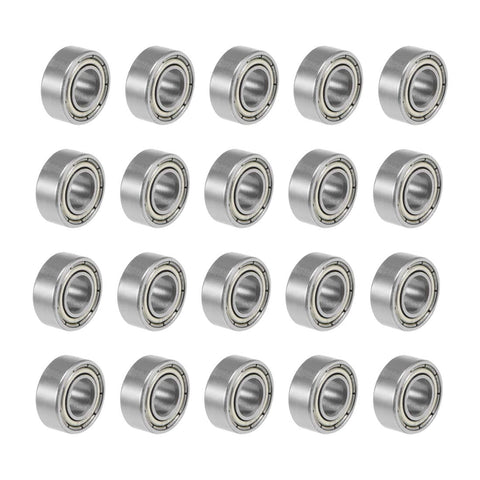 Deep groove ball bearings, 25 pcs, uxcell 686ZZ, 6x13x5 mm, double shielded carbon steel.