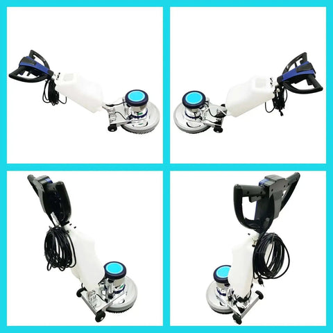 Heavy Duty Floor Polisher And Buffer For Commercial Use with 18 Inch Cleaning Head Three Brush Heads 175 RPM 3 Gallon Tank